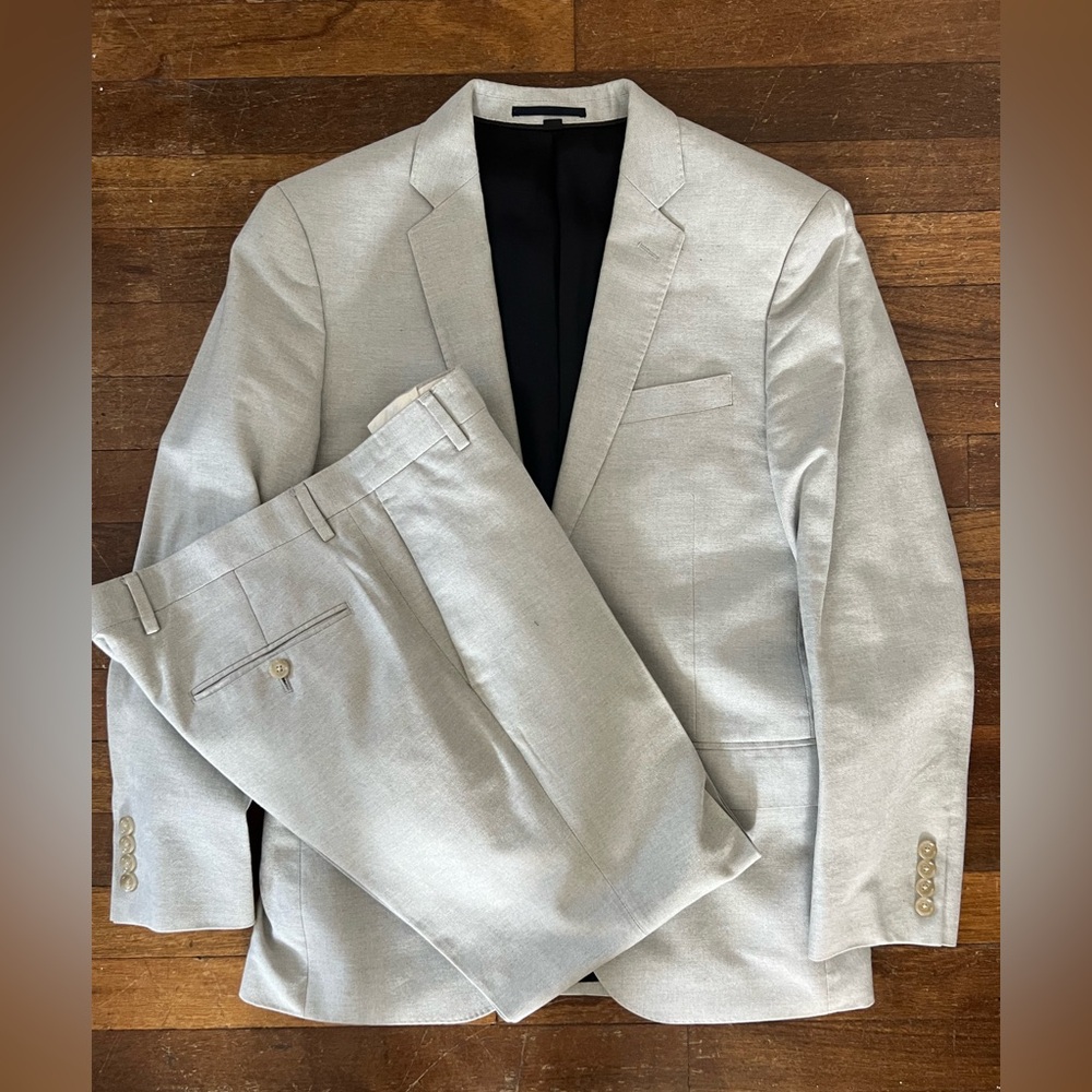 J.crew ludlow gray suit 38S